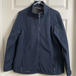 Eddie Bauer women’s Navy Softshell Windbreaker Jacket